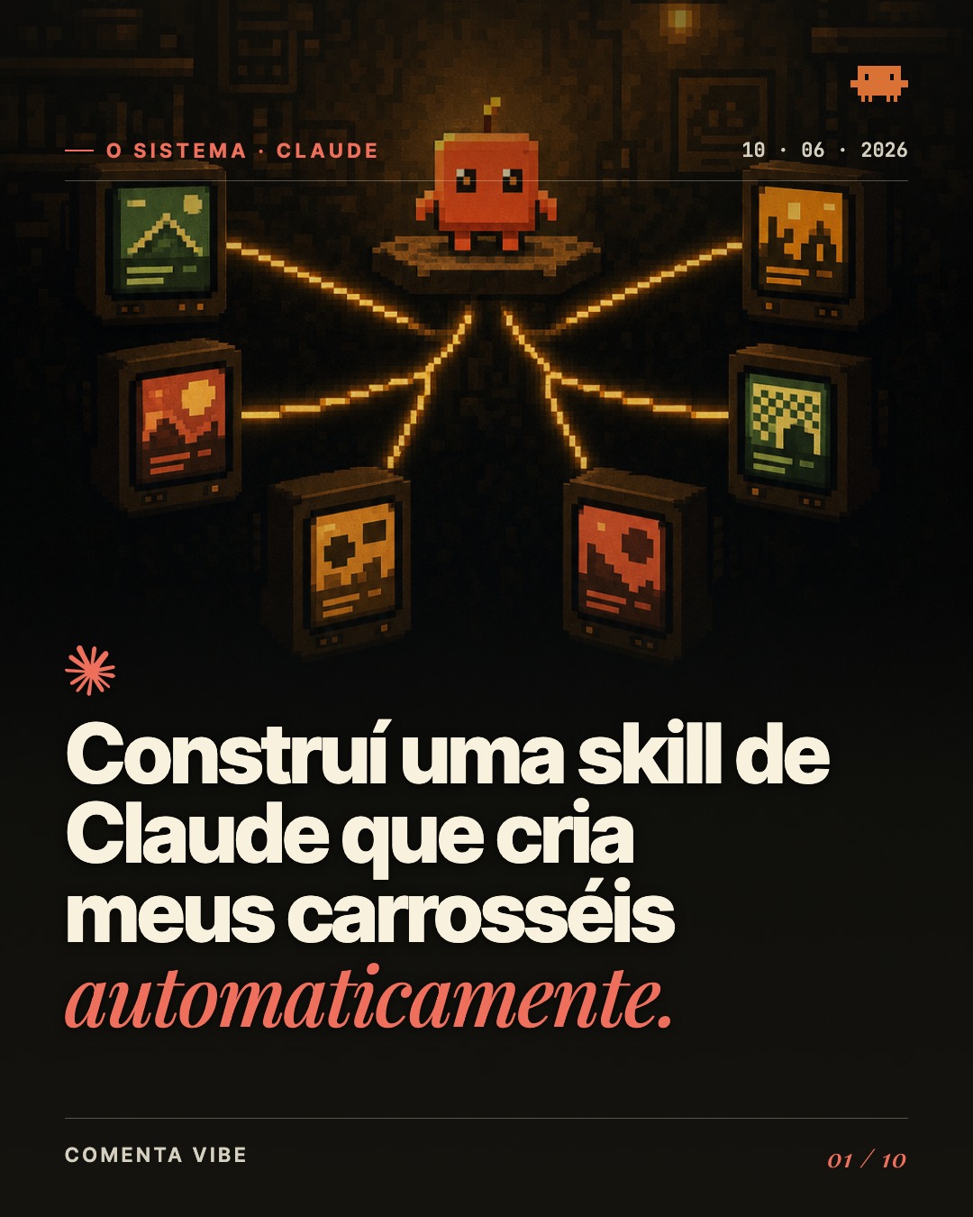 O carrossel que uma skill fez sozinha